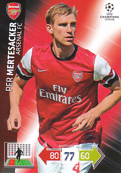 Per Mertesacker Arsenal 2012/13 Panini Adrenalyn XL CL #16